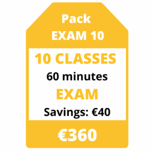 10 classes of 60 minutes (Exam)