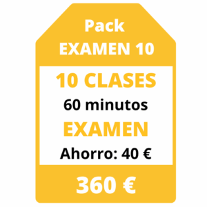 10 clases de 60 minutos (Examen)