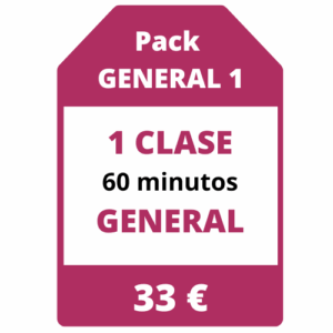 1 clase de 60 minutos (General)