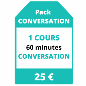 1 cours de 60 minutes (Conversation)